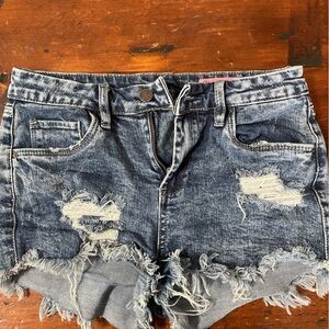 Blank NYC Girls Distressed Denim Shorts